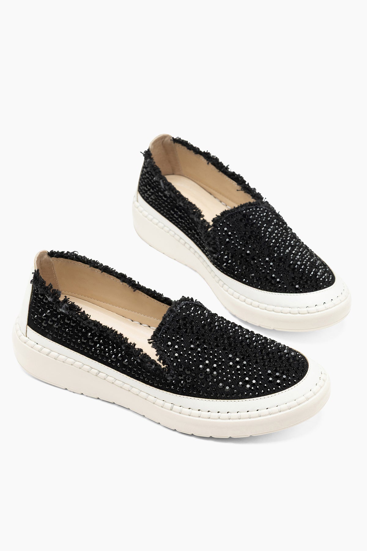 Agatha Siyah Taş Görüünümlü Babet Ayakkabı
